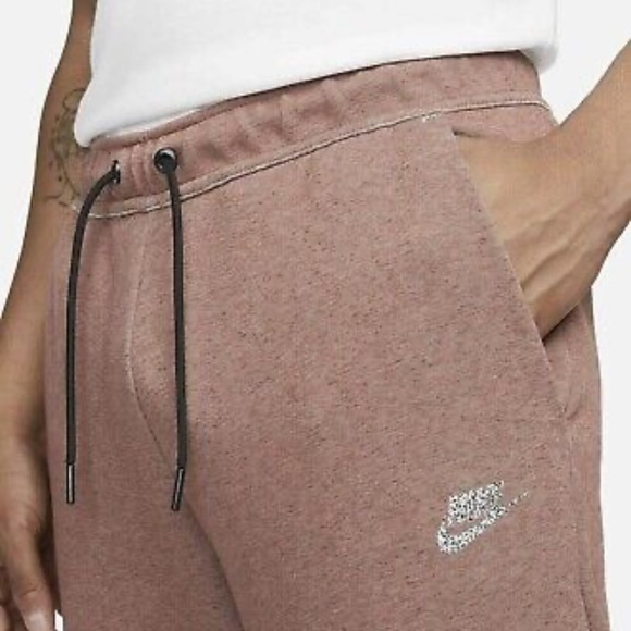 NWT Nike Sportswear Revival Tech Fleece 2-piece Hoodie/Joggers - Grey/Redstone - Picture 10 of 16